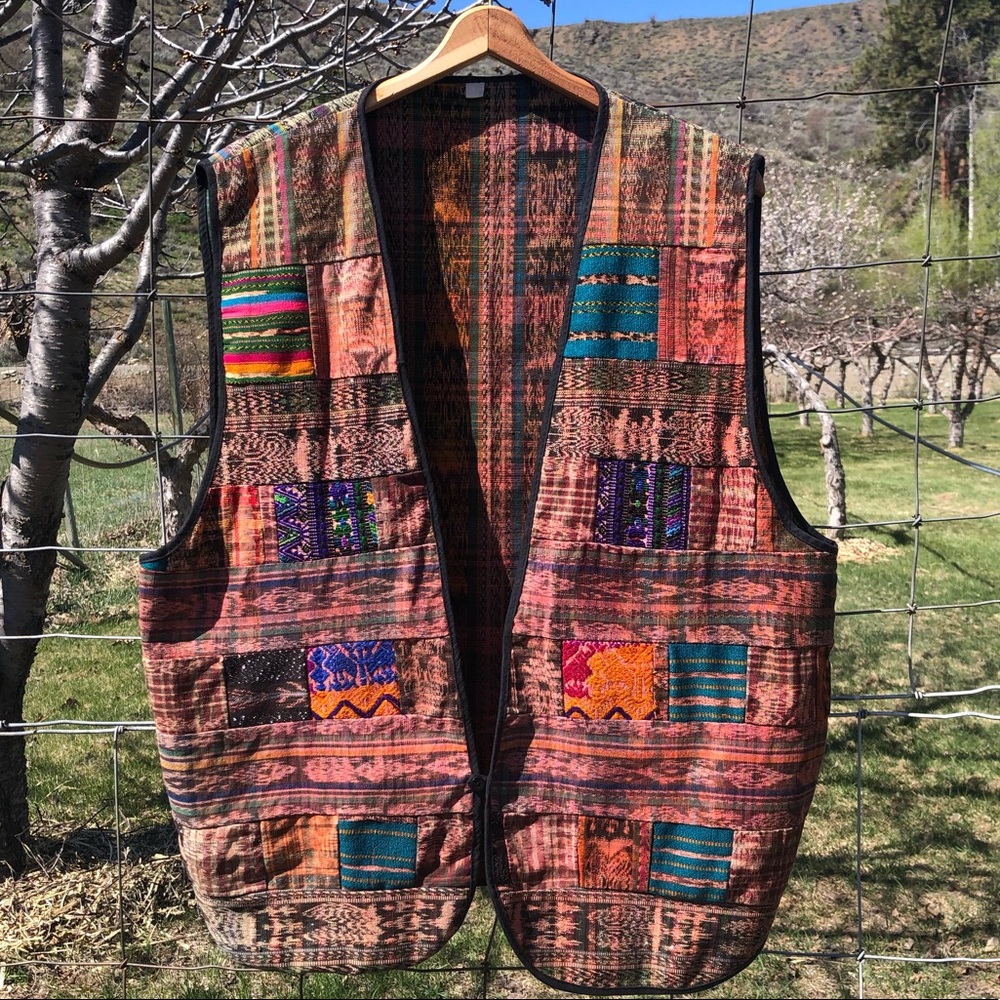 Men’s Guatemalan vest L XL one of a kind vest
